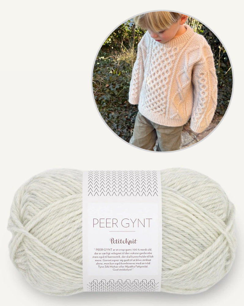 Dagmar Sweater Kids von PetiteKnit mit Peer Gynt von Sandnes Garn 5