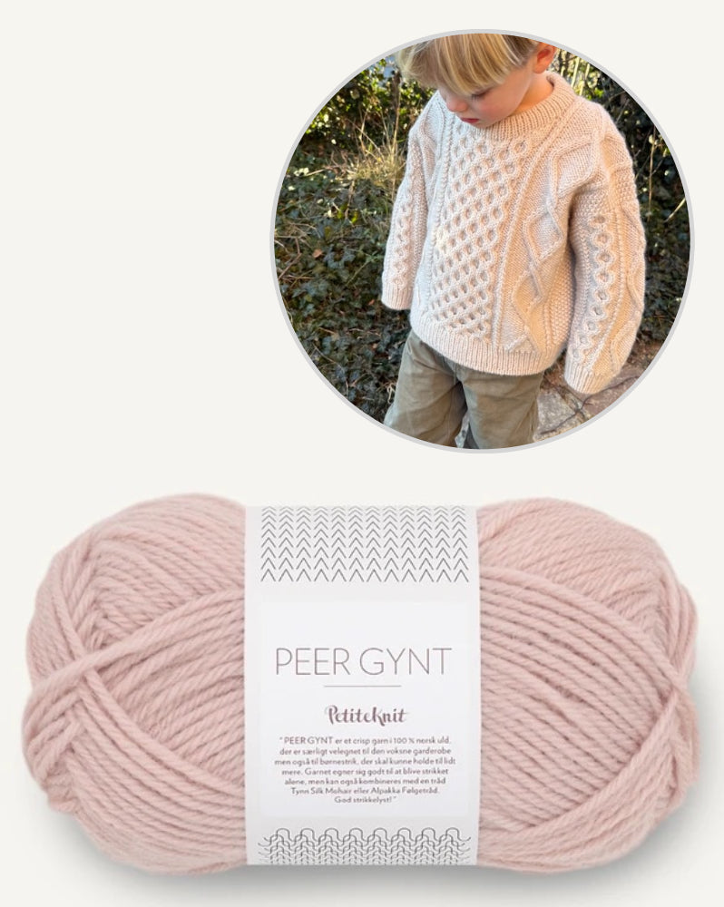 Dagmar Sweater Kids von PetiteKnit mit Peer Gynt von Sandnes Garn 7