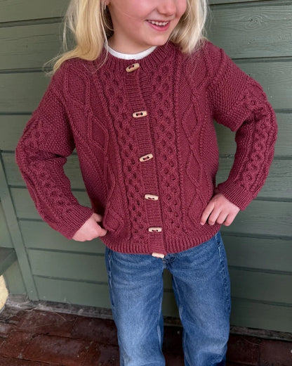 Dagmar Jacket Kids | rustikale Jacke aus Double Sunday von Sandnes Garn