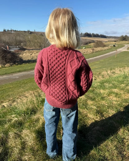 Dagmar Jacket Kids | rustikale Jacke aus Double Sunday von Sandnes Garn