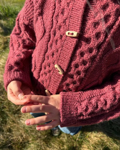 Dagmar Jacket Kids | rustikale Jacke aus Double Sunday von Sandnes Garn