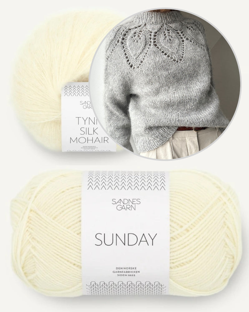 Dahlia Sweater von LeKnit mit Sunday und Tynn Silk Mohair von Sandnes Garn 9