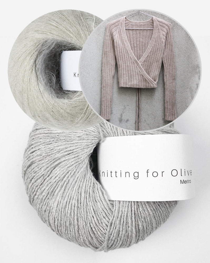 Darling Wrap | smuk omslagsjakke i merino og blød silke