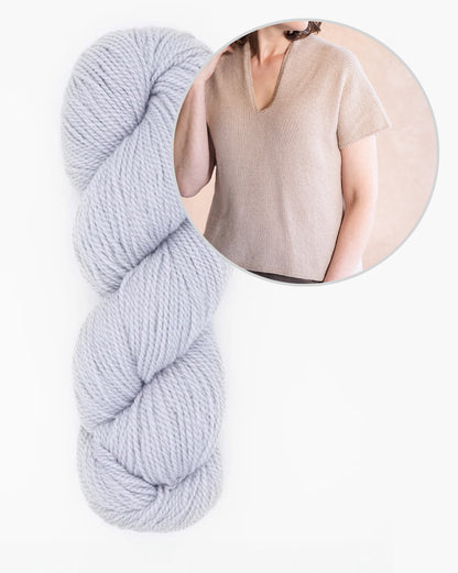 Dima Tee | leger und seidig weich aus Tynd von Woolfolk