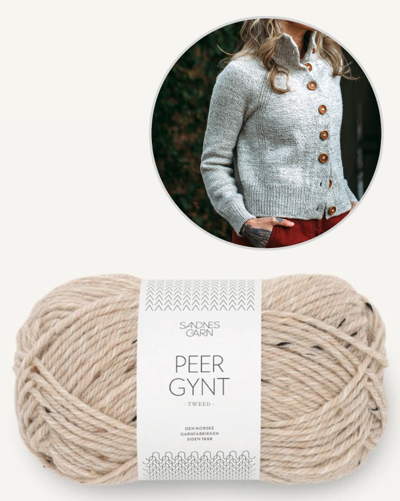 Andrea Mowry DRK Everyday Cardigan mit Peer Gynt von Sandnes Garn 18