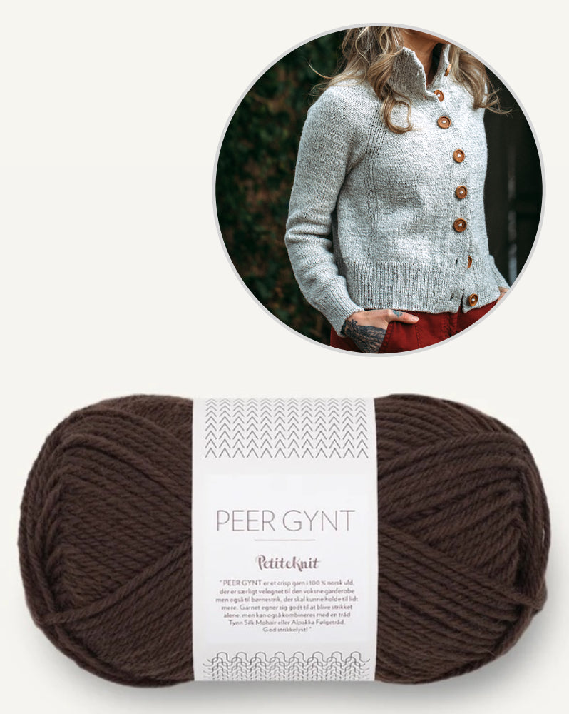 Andrea Mowry DRK Everyday Cardigan mit Peer Gynt von Sandnes Garn 13