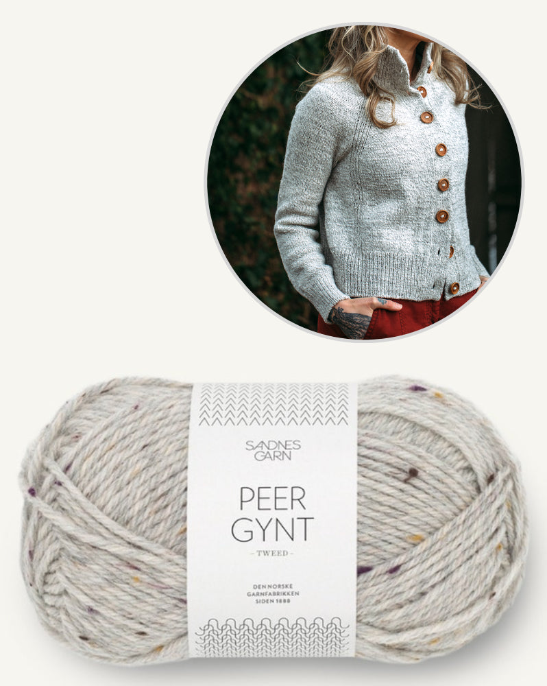 Andrea Mowry DRK Everyday Cardigan mit Peer Gynt von Sandnes Garn 16