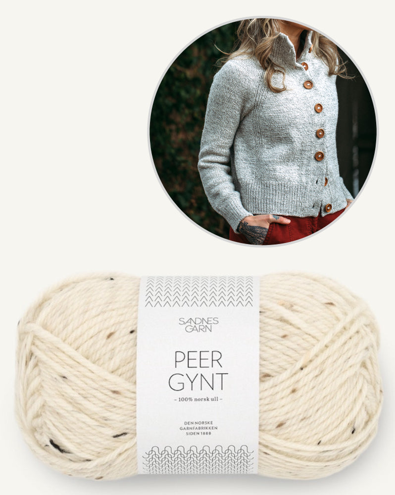Andrea Mowry DRK Everyday Cardigan mit Peer Gynt von Sandnes Garn 17