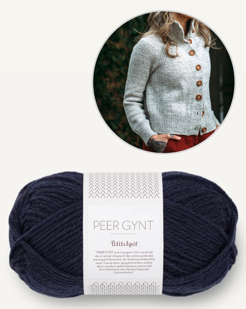 Andrea Mowry DRK Everyday Cardigan mit Peer Gynt von Sandnes Garn 15