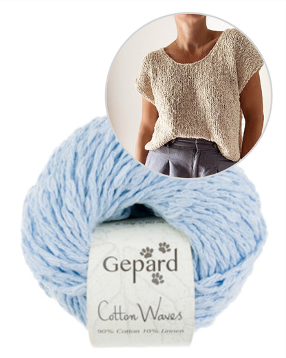 Drop Cut Tee | einfach fantastische Struktur aus Cottonwaves von Gepard Garn