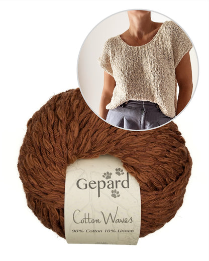Drop Cut Tee | einfach fantastische Struktur aus Cottonwaves von Gepard Garn