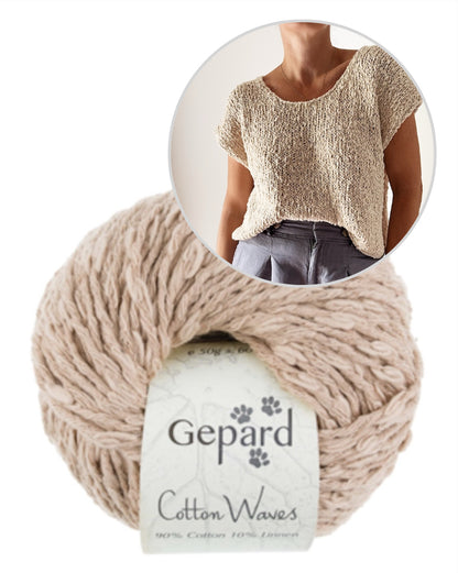 Drop Cut Tee | einfach fantastische Struktur aus Cottonwaves von Gepard Garn