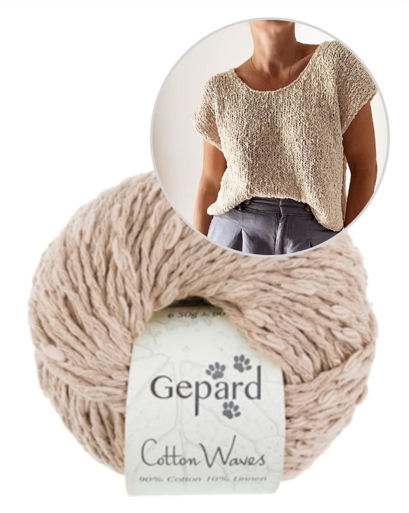 Drop Cut Tee | einfach fantastische Struktur aus Cottonwaves von Gepard Garn