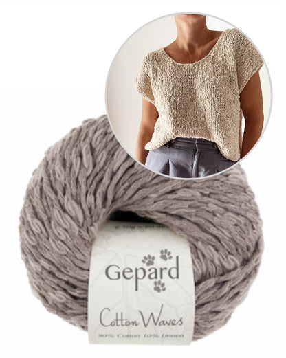 Drop Cut Tee | einfach fantastische Struktur aus Cottonwaves von Gepard Garn