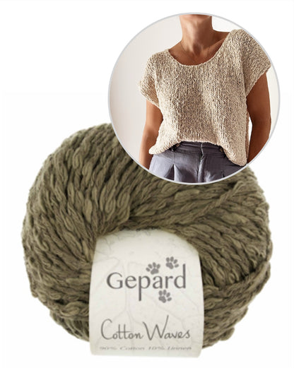 Drop Cut Tee | einfach fantastische Struktur aus Cottonwaves von Gepard Garn