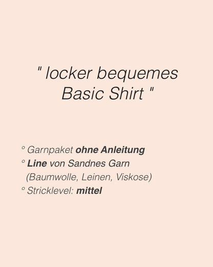 Ecru tee | enkel og smuk i Line fra Sandnes Garn