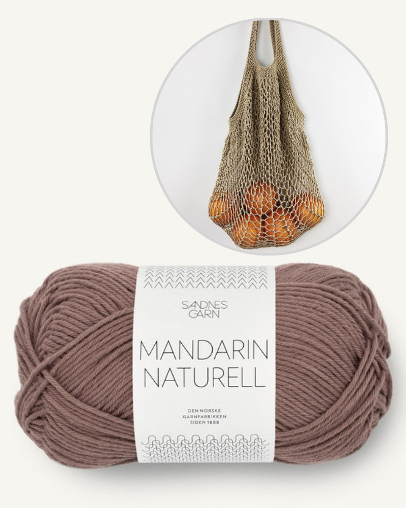 Paula-m Edda Bag 2.0 mit Mandarin Naturell von Sandnes Garn 12