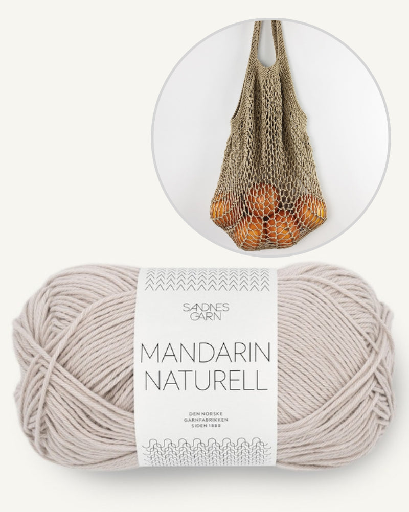Paula-m Edda Bag 2.0 mit Mandarin Naturell von Sandnes Garn 10
