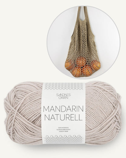 Paula-m Edda Bag 2.0 mit Mandarin Naturell von Sandnes Garn 10
