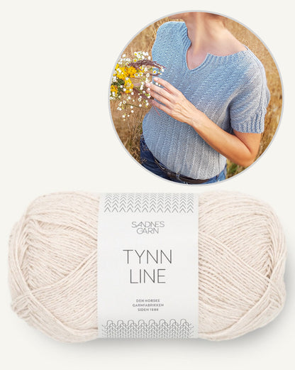 Edwardian Tee | feine Zöpfe aus Tynn Line von Sandnes Garn