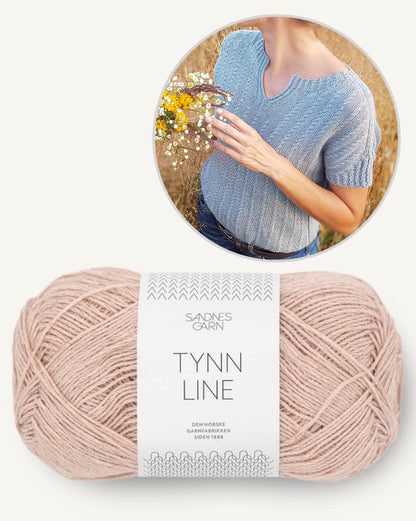 Edwardian Tee | feine Zöpfe aus Tynn Line von Sandnes Garn