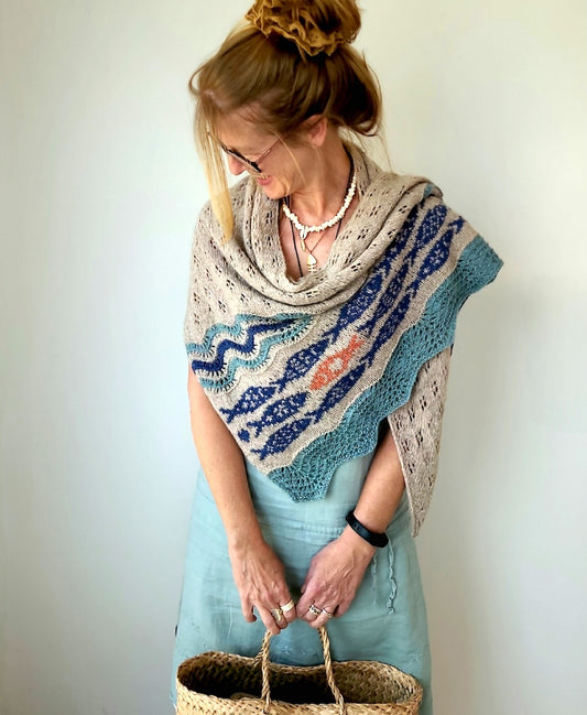 Against the current Shawl | fließend weich aus Cumbria von Pascuali