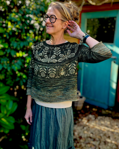 Dragonfly Sweater | feines Libellenmuster aus Pinta von Pascuali