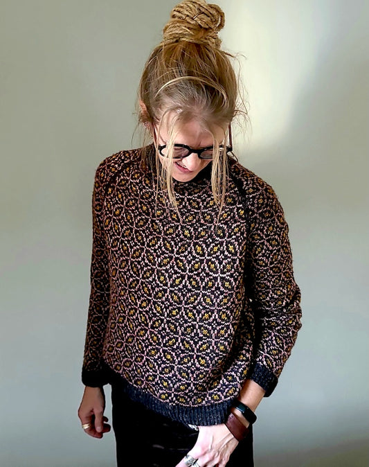 Kaleidoscope Sweater | all over zartes Muster aus Puno Winikunka von Pascuali