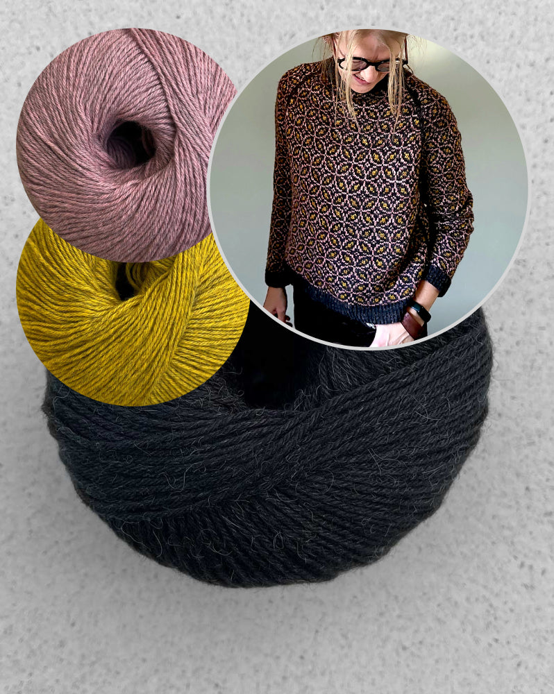 Kaleidoscope Sweater | all over zartes Muster aus Puno Winikunka von Pascuali