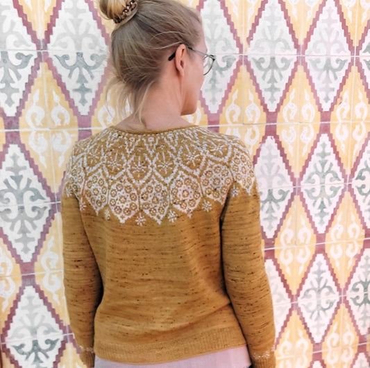 Sagittarii Sweater | romantisch feines Muster aus Pinta von Pascuali