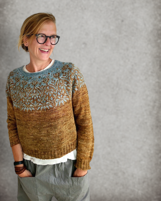 Speculoos Sweater | romantisches Spekulatiusmuster aus Balayage von Pascuali