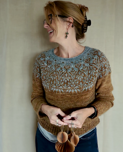 Speculoos Sweater | romantisches Spekulatiusmuster aus Balayage von Pascuali