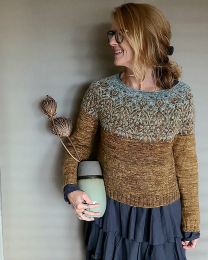 Speculoos Sweater | romantisches Spekulatiusmuster aus Balayage von Pascuali