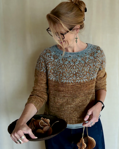 Speculoos Sweater | romantisches Spekulatiusmuster aus Balayage von Pascuali