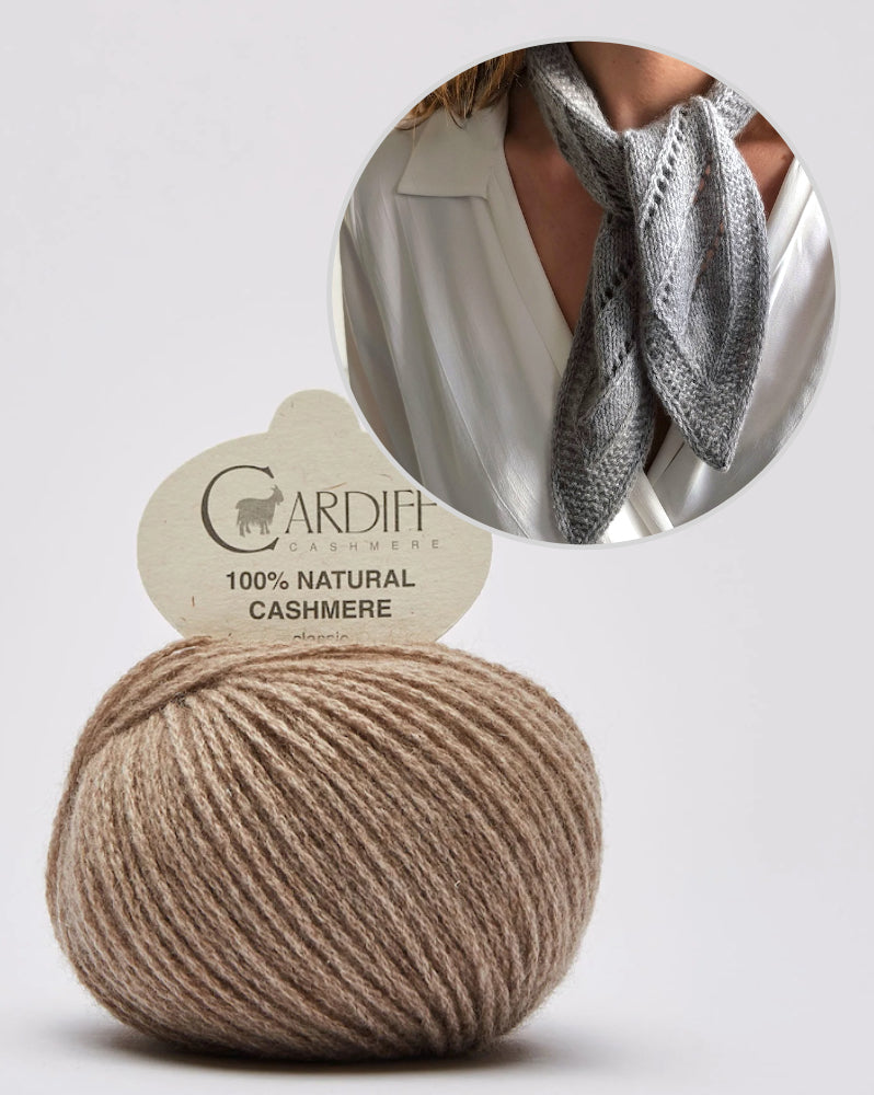Paula-m Elise Scarf mit Classic cashmere von Cardiff Cashmere 11