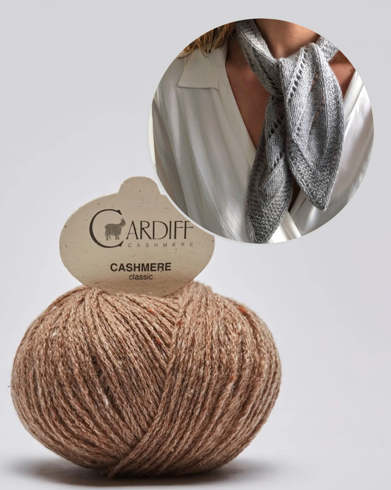Paula-m Elise Scarf mit Classic cashmere von Cardiff Cashmere 13