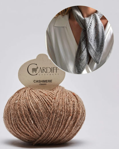 Paula-m Elise Scarf mit Classic cashmere von Cardiff Cashmere 13
