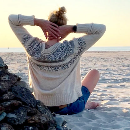 Chill on a Summer´s day Sweater | stressfreies Muster aus Ecopuno von Lana Grossa
