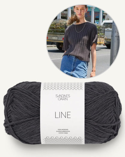 Elva Tee | luftiges Rippenshirt aus Line von Sandnes Garn