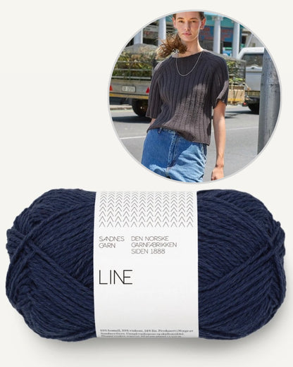 Elva Tee | luftiges Rippenshirt aus Line von Sandnes Garn