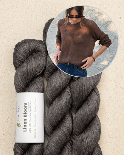 Maglione di fine estate | trasparente e delicato in Linen Bloom di Pascuali