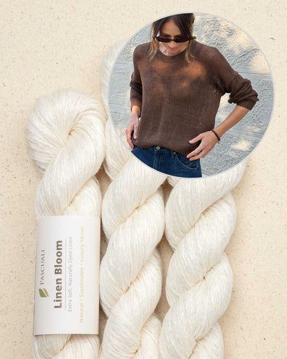 Maglione di fine estate | trasparente e delicato in Linen Bloom di Pascuali