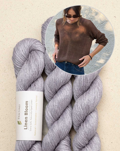 Maglione di fine estate | trasparente e delicato in Linen Bloom di Pascuali