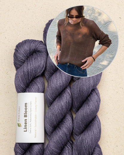 Maglione di fine estate | trasparente e delicato in Linen Bloom di Pascuali