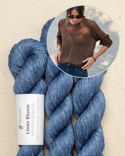 Maglione di fine estate | trasparente e delicato in Linen Bloom di Pascuali