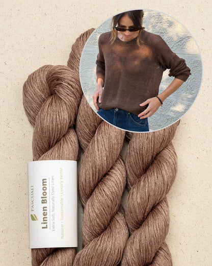 Maglione di fine estate | trasparente e delicato in Linen Bloom di Pascuali