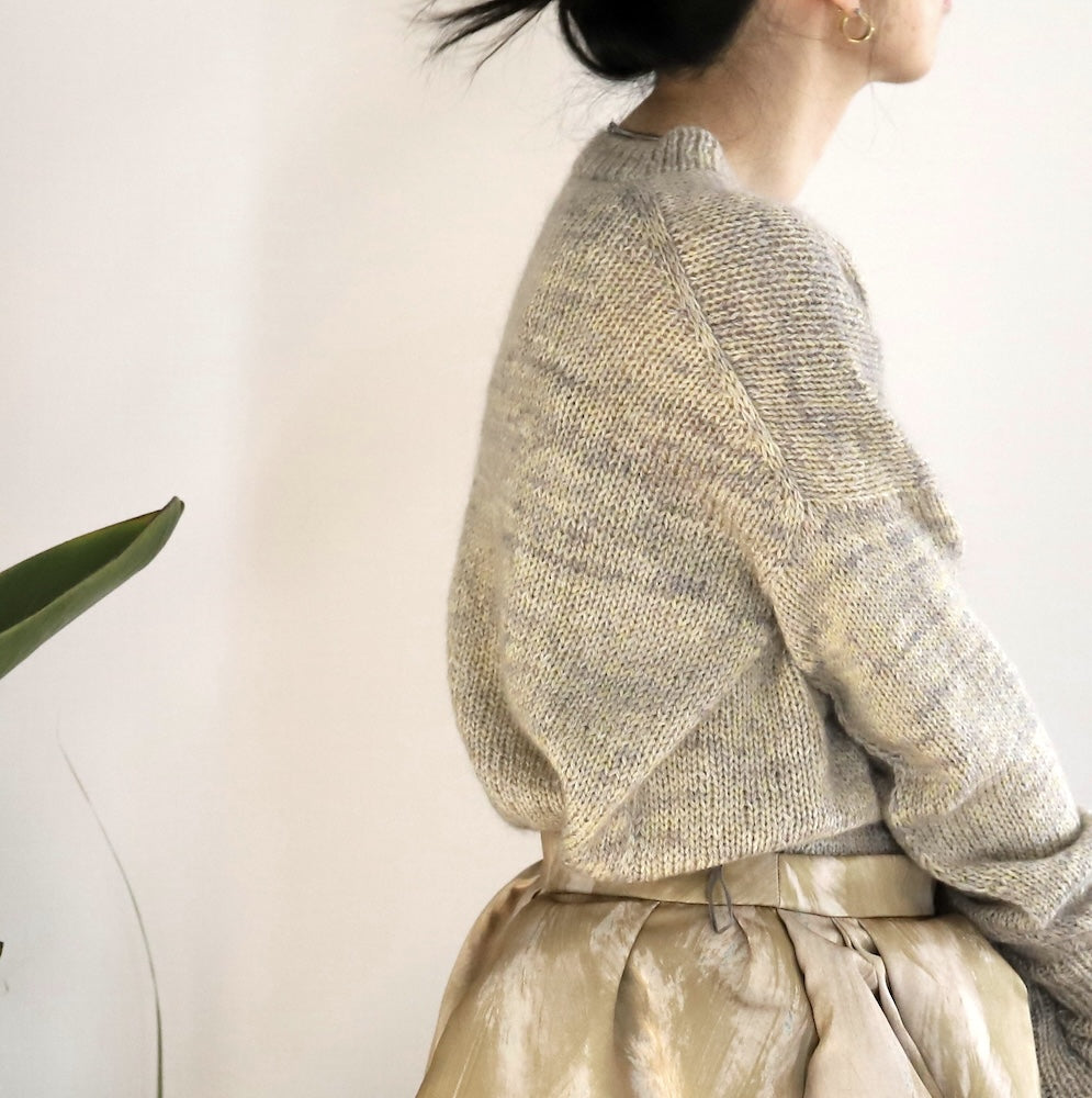 Eri Shimizu ToF Sweater mit Double Sunday und Tynn Silk Mohair Print von Sandnes Garn 2