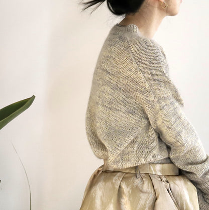 Eri Shimizu ToF Sweater mit Double Sunday und Tynn Silk Mohair Print von Sandnes Garn 2
