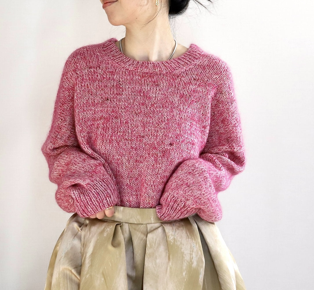 Eri Shimizu ToF Sweater mit Double Sunday und Tynn Silk Mohair Print von Sandnes Garn 4