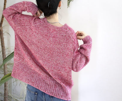 Eri Shimizu ToF Sweater mit Double Sunday und Tynn Silk Mohair Print von Sandnes Garn 5